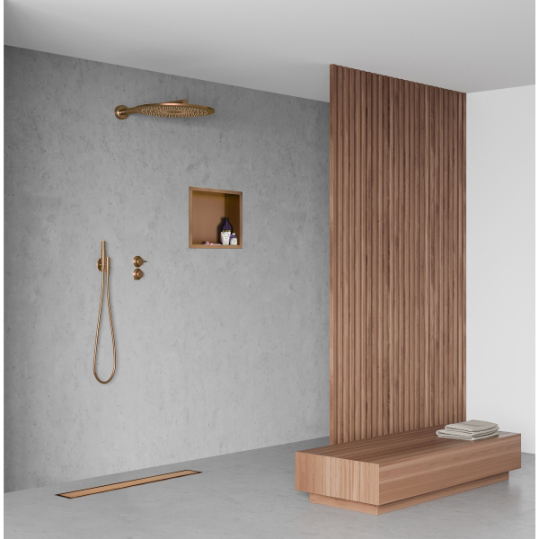 Półka pojedyncza miedziana 30x30x10 cm WALL-BOX ONE Copper