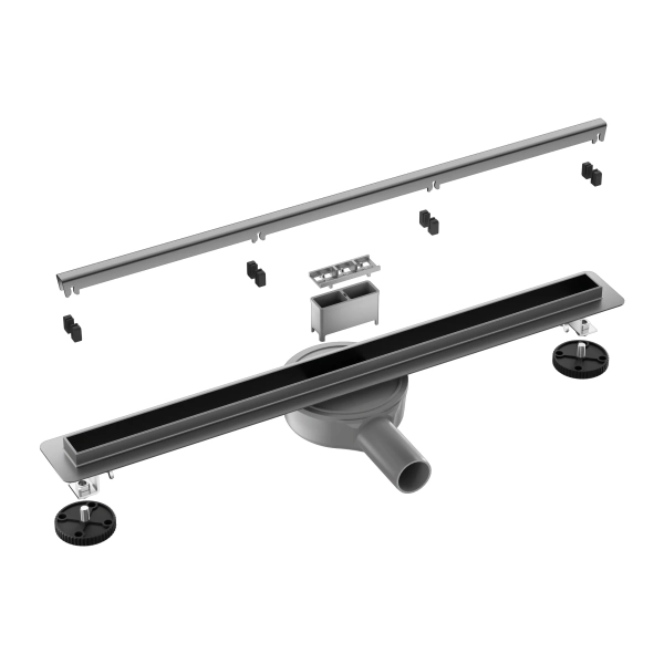Odpływ liniowy 70 cm grafitowy Slim&Low ProLine Gun Metal