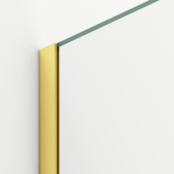 Ścianka prysznicowa Beira 70 x 200 cm transparentna 8 mm złota