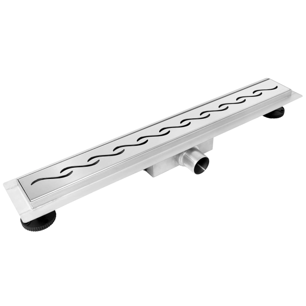 Odpływ liniowy 60 cm dekoracyjny chrom Decor Next Wave