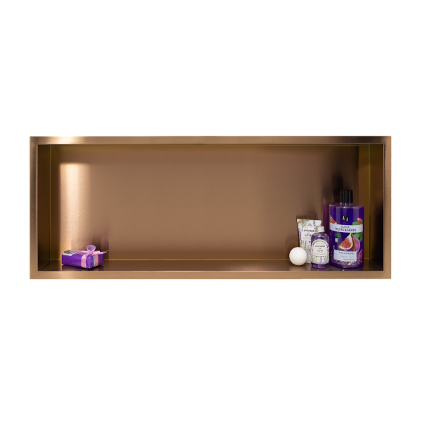 WALL-BOX ONE Copper - Półka pojedyncza miedziana 90x30x7 cm