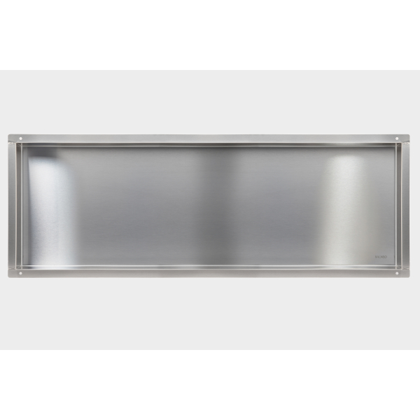 Półka wnękowa bezramkowa INOX 90x30x10 cm WALL-BOX NO RIM
