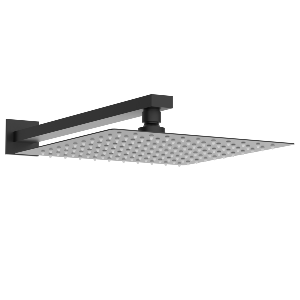 Deszczownica prysznicowa nowoczesny design stal nierdzewna CZARNY KWADRATOWA