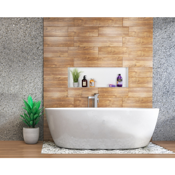 Półka wnękowa bezramkowa biała 90x30x7 cm WALL-BOX No Rim White