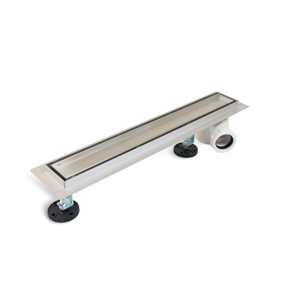 Odpływ boczny 2w1 Odpływ liniowy 50 cm z bocznym syfonem dwustronny chrom