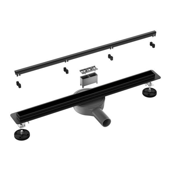 Odpływ liniowy 70 cm czarny Slim&Low ProLine Black