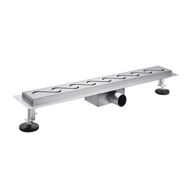Odpływ liniowy z panelem dekoracyjnym S 70 cm BASIC Decor Inox