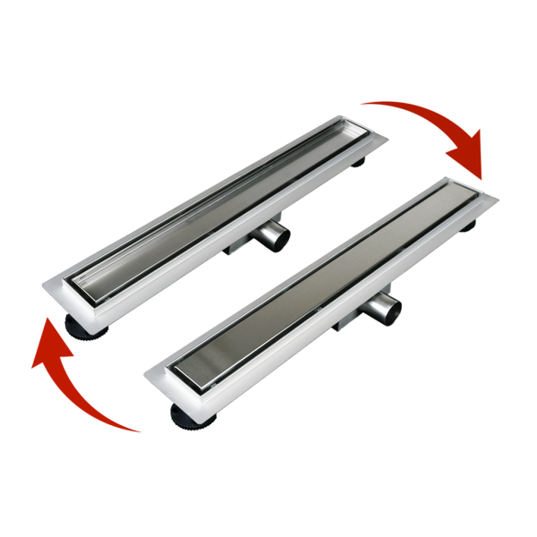 Odpływ liniowy prysznicowy stal 110 cm BASIC Drain Inox