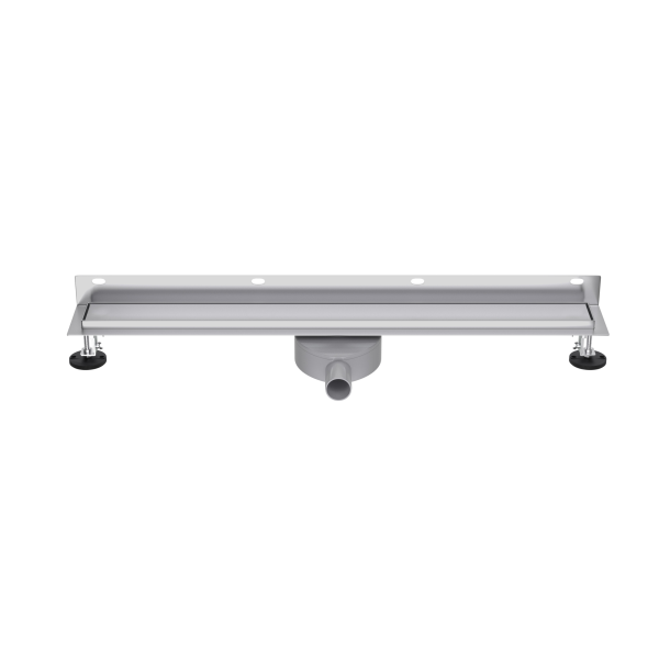 Odpływ liniowy przyścienny ścienny Inox srebrny 60 cm BASIC