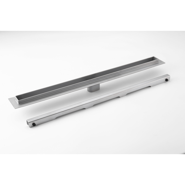 Odpływ liniowy wąski podłogowy 90 cm chrom BASIC S&L