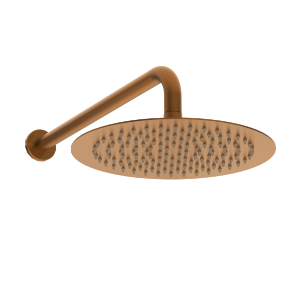 Deszczownica prysznicowa nowoczesny design stal nierdzewna MIEDZIANA OKRĄGŁA