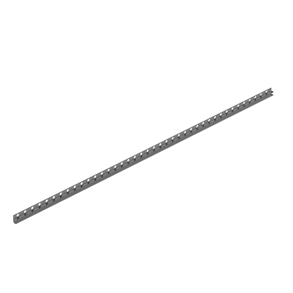 Listwa spadkowa do szkła lewa 170 cm Ciemnoszara