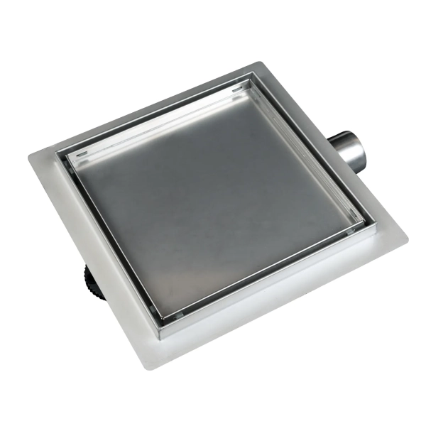 Odpływ kwadratowy 15x15 cm dwustronny chrom SQ-Drain 2w1