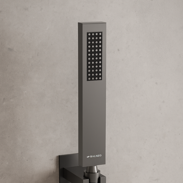 Słuchawka prysznicowa prostokątna CIEMNOSZARA