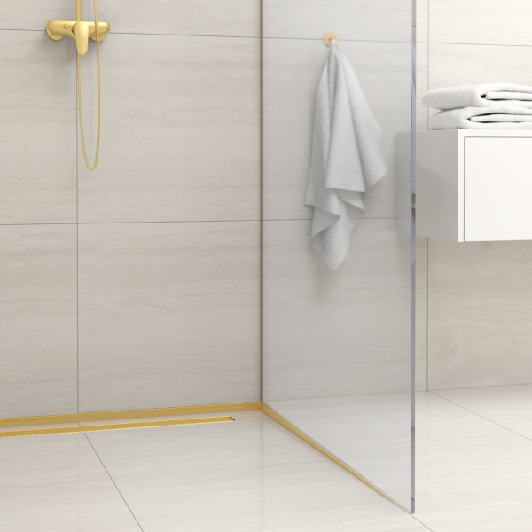 Listwa spadkowa podłogowa prawa 120 cm złota