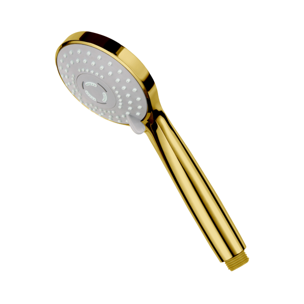 Słuchawka prysznicowa 3-Funkcyjna okrągła ZŁOTY POŁYSK