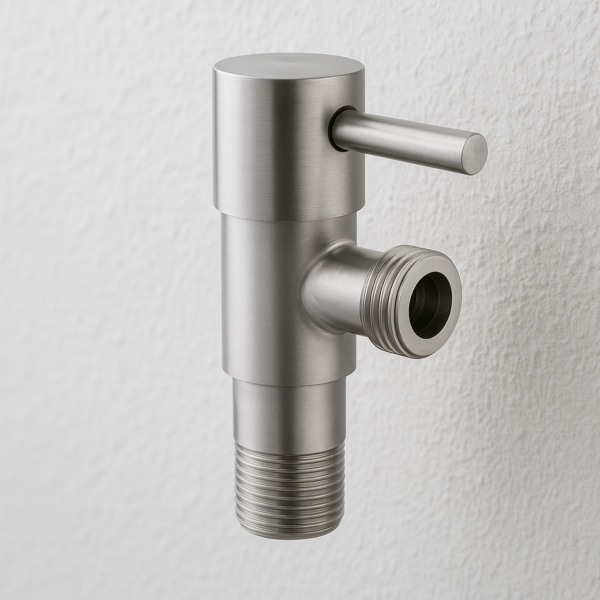 Zawór kątowy z głowicą ceramiczną model 1 INOX 1/2 x 3/4