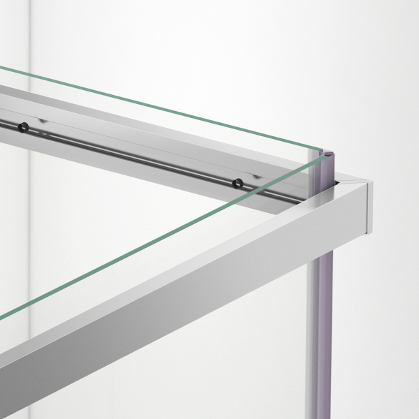 Kabina prysznicowa rozsuwana Rio - CHROM 80x90 cm