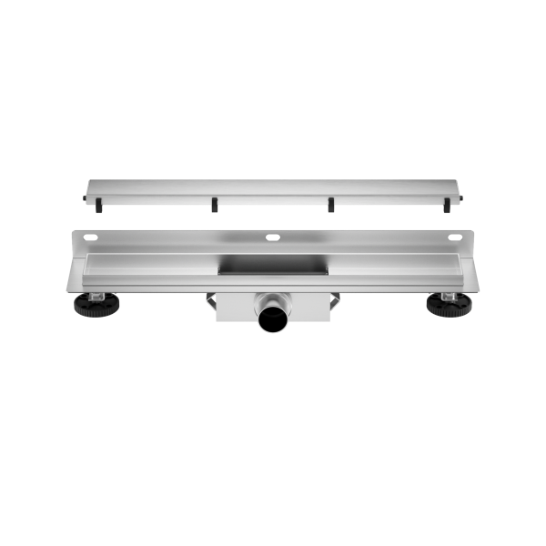 Odpływ liniowy przyścienny ścienny Inox srebrny NEXT - 100 cm