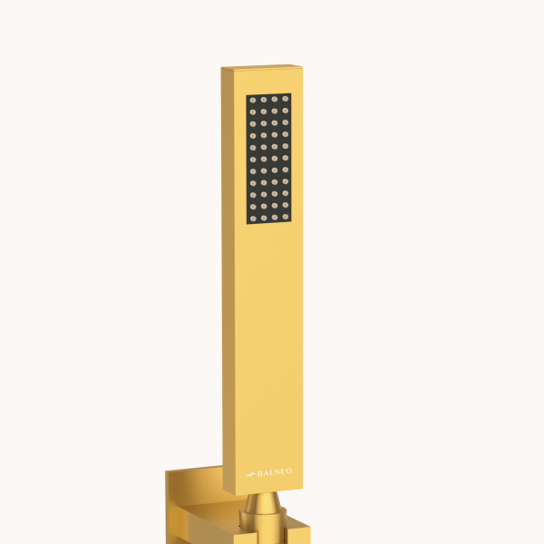 Słuchawka prysznicowa prostokątna Złota