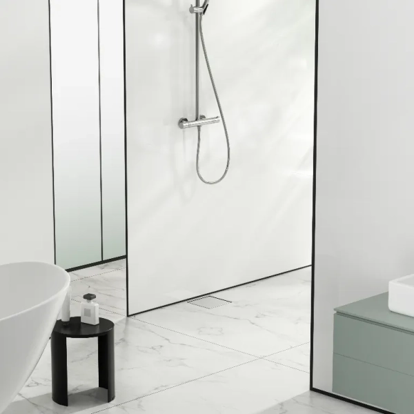 SQ-Drain NEXT 2w1 Odpływ kwadratowy 20x20 cm dwustronny chrom