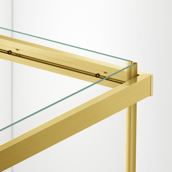 Kabina prysznicowa rozsuwana Rio - ZŁOTY 90x100 cm