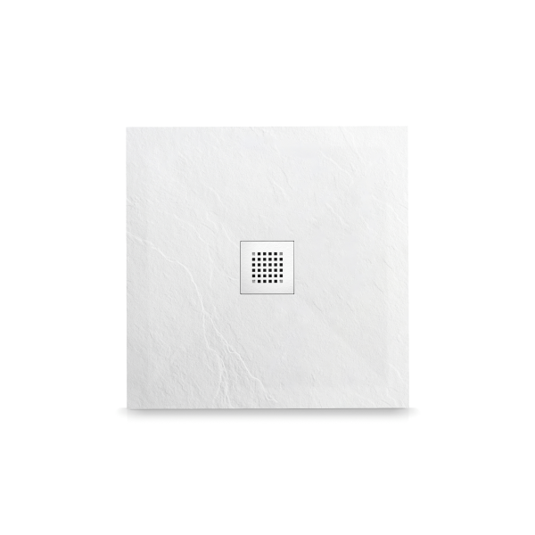 Brodzik kompozytowy F" Biały 90x90x2,5" Stone Tray