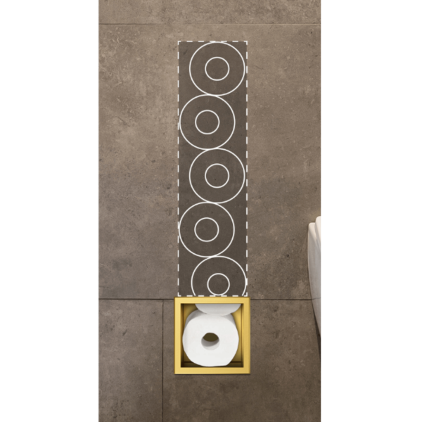 Magazynek na papier złoty WALL-BOX PAPER 3 Gold