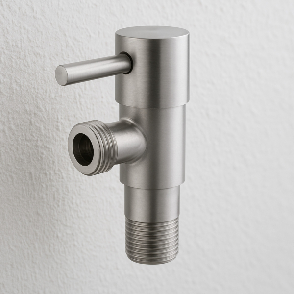 Zawór kątowy z głowicą ceramiczną model 1 INOX 1/2 x 3/8