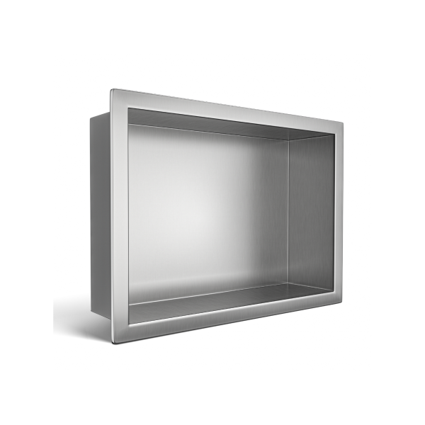 Półka wnękowa ze stali nierdzewnej 30x20x10 cm WALL-BOX ONE Inox