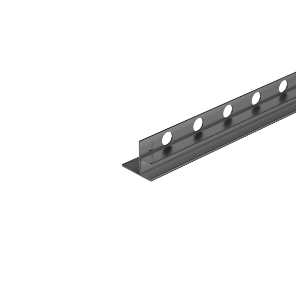Listwa spadkowa do szkła lewa 120 cm Ciemnoszara