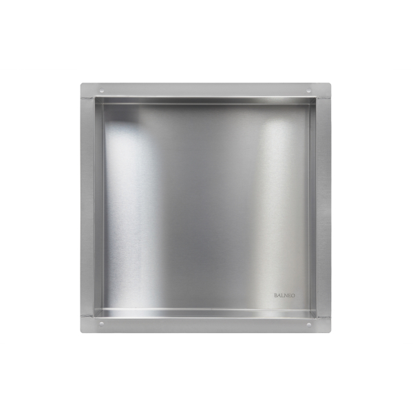 Półka wnękowa bezramkowa INOX 30x30x10 cm WALL-BOX NO RIM