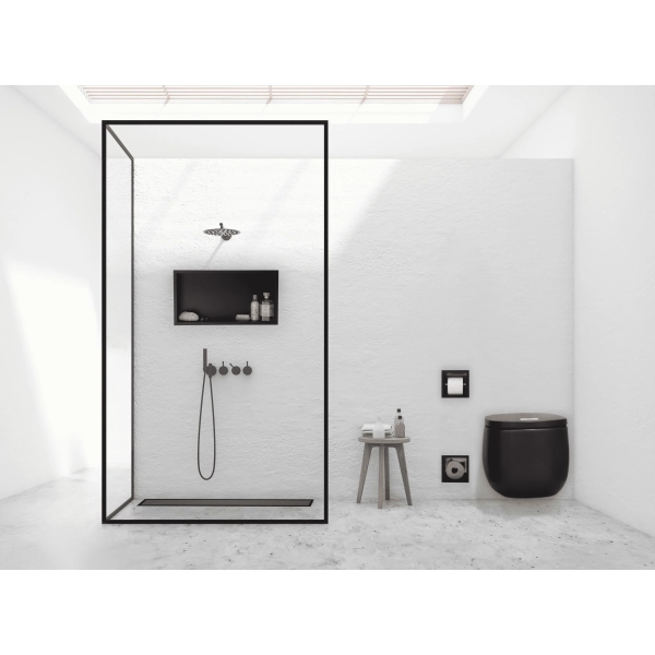 Odpływ liniowy 90 cm dwustronny czarny Duplex Next 2w1
