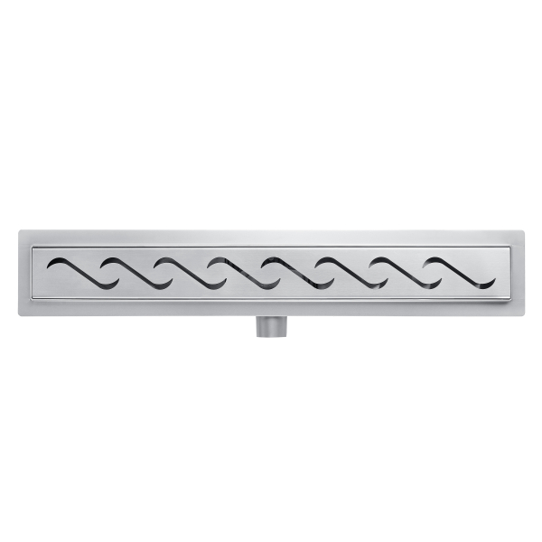 Odpływ liniowy z panelem dekoracyjnym S 60 cm BASIC Decor Inox