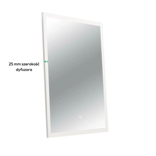 Lustro podświetlane 39x50 cm RAFI- Ściemnianie, Zmiana barwy