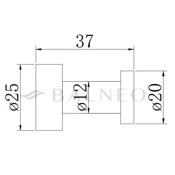 WIESZAK ŁAZIENKOWY HACZYK DO ŁAZIENKI NA RĘCZNIKI QUBE model 3 CIEMNOSZARY
