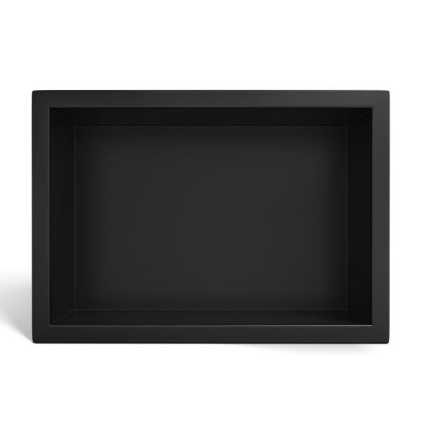 Półka wnękowa ze stali nierdzewnej czarna 30x20x10 cm WALL-BOX ONE Black