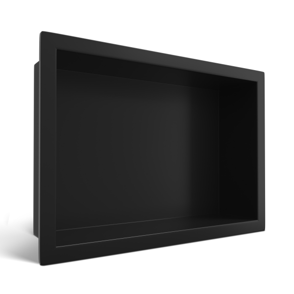 Półka wnękowa ze stali nierdzewnej czarna 30x20x10 cm WALL-BOX ONE Black