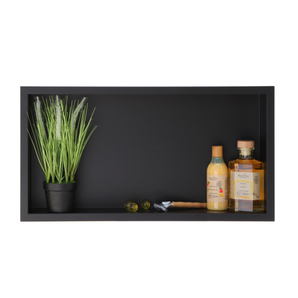 Półka pojedyncza czarna 60x30x10 cm WALL-BOX ONE Black