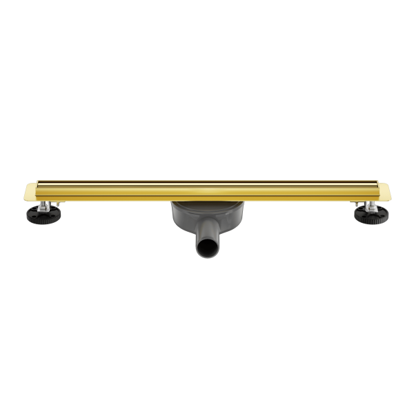 Odpływ liniowy wąski 80 cm złoty lustrzany Slim&Low ProLine Mirror Gold