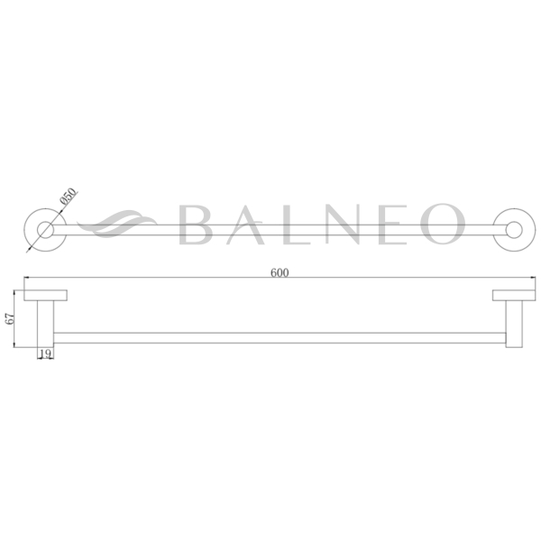 WIESZAK ŁAZIENKOWY DO ŁAZIENKI NA RĘCZNIKI QUBE model 1 - INOX