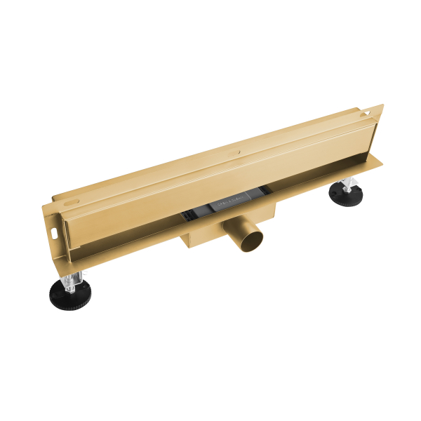Odpływ liniowy ścienny złoty 60 cm BASIC Wall Gold
