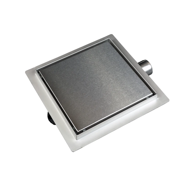 Odpływ kwadratowy 15x15 cm dwustronny chrom SQ-Drain 2w1
