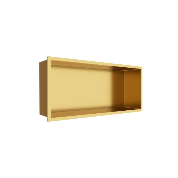 Półka wnękowa ze stali nierdzewnej złota 45x20x10 cm WALL-BOX ONE Gold
