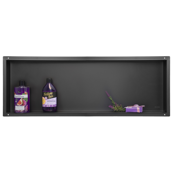 Półka wnękowa bezramkowa czarna 90x30x10 cm WALL-BOX No Rim Black