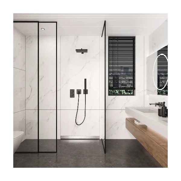 Odpływ liniowy ścienny 70 cm dwustronny chrom W-Drain NEXT 2w1