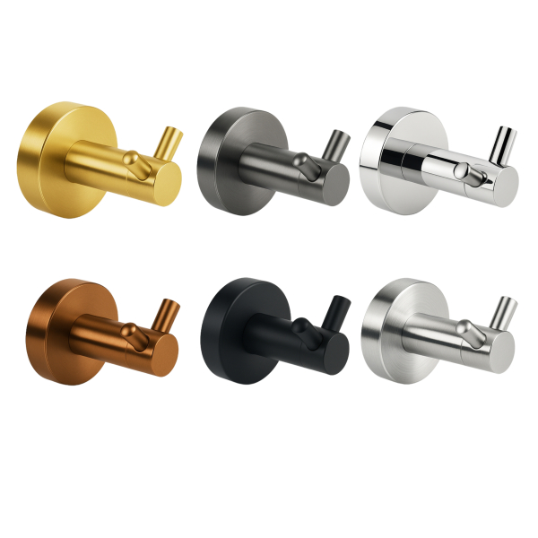 WIESZAK ŁAZIENKOWY HACZYK DO ŁAZIENKI NA RĘCZNIKI QUBE model 2 MIEDZIANY