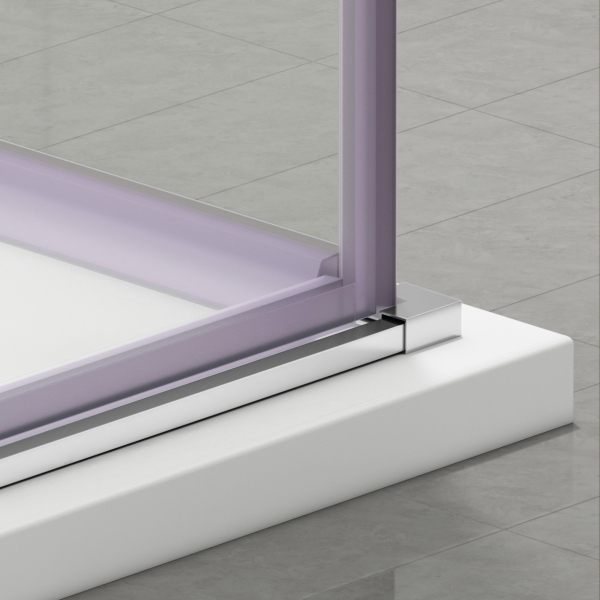 Kabina prysznicowa rozsuwana Rio - CHROM 80x100 cm