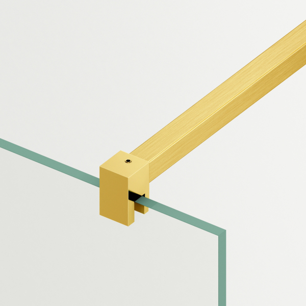 Ścianka prysznicowa Beira 60 x 200 cm transparentna 8 mm złota