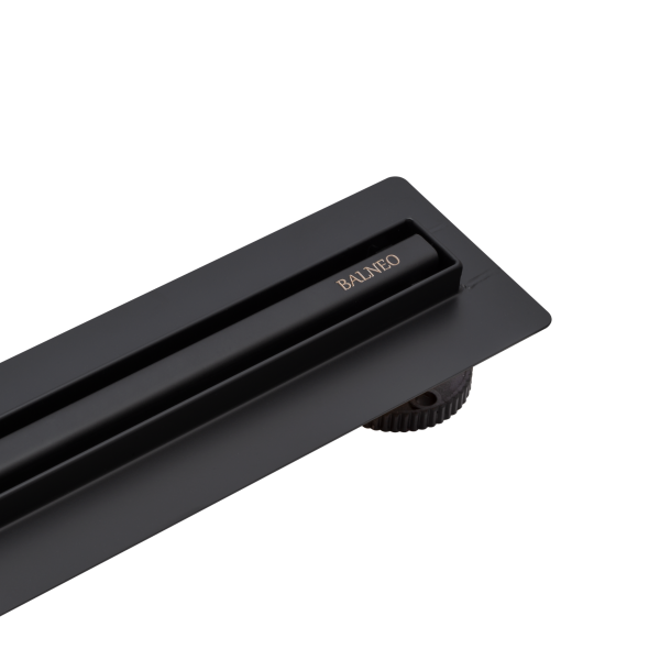 Odpływ liniowy wąski 60 cm czarny Slim&Low ProLine Black